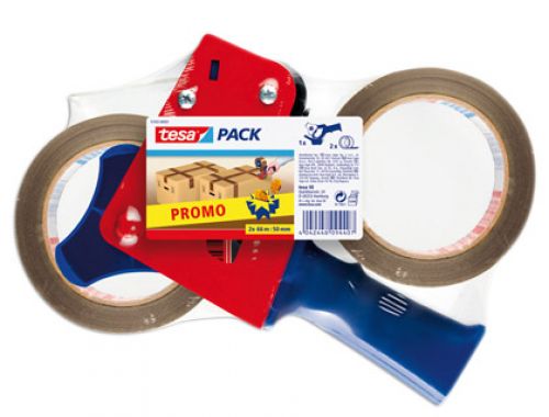 Porta rolo tesa para pack para rolos de 66mtx 50mm2 rolos fita castanha , Tesa , 39155 , 4042448094407